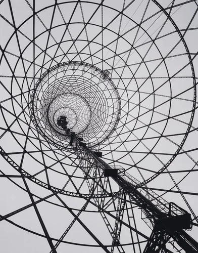 Radio Tower, Moscow, Russia by Richard Pare, Vladimir Shukhov, architecture, 1998