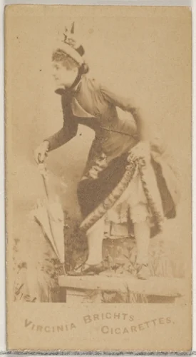 From the Actors and Actresses series (N45, Type 5) for Virginia Brights Cigarettes by Allen & Ginter, photograph, 1885-1891