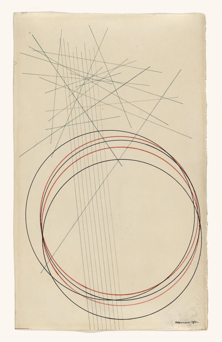 Construction by Aleksandr Rodchenko, drawing, 1920