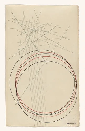 Construction by Aleksandr Rodchenko, drawing, 1920