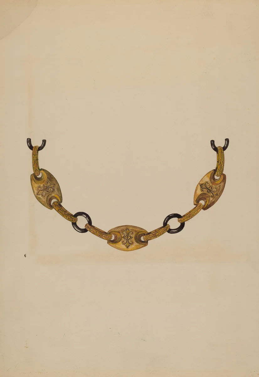 Necklace by Katherine Hastings, index of american design, 1938