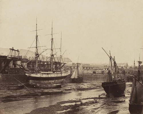 Harbour, Swansea, Wales by Alfred Rosling, photograph, 1855