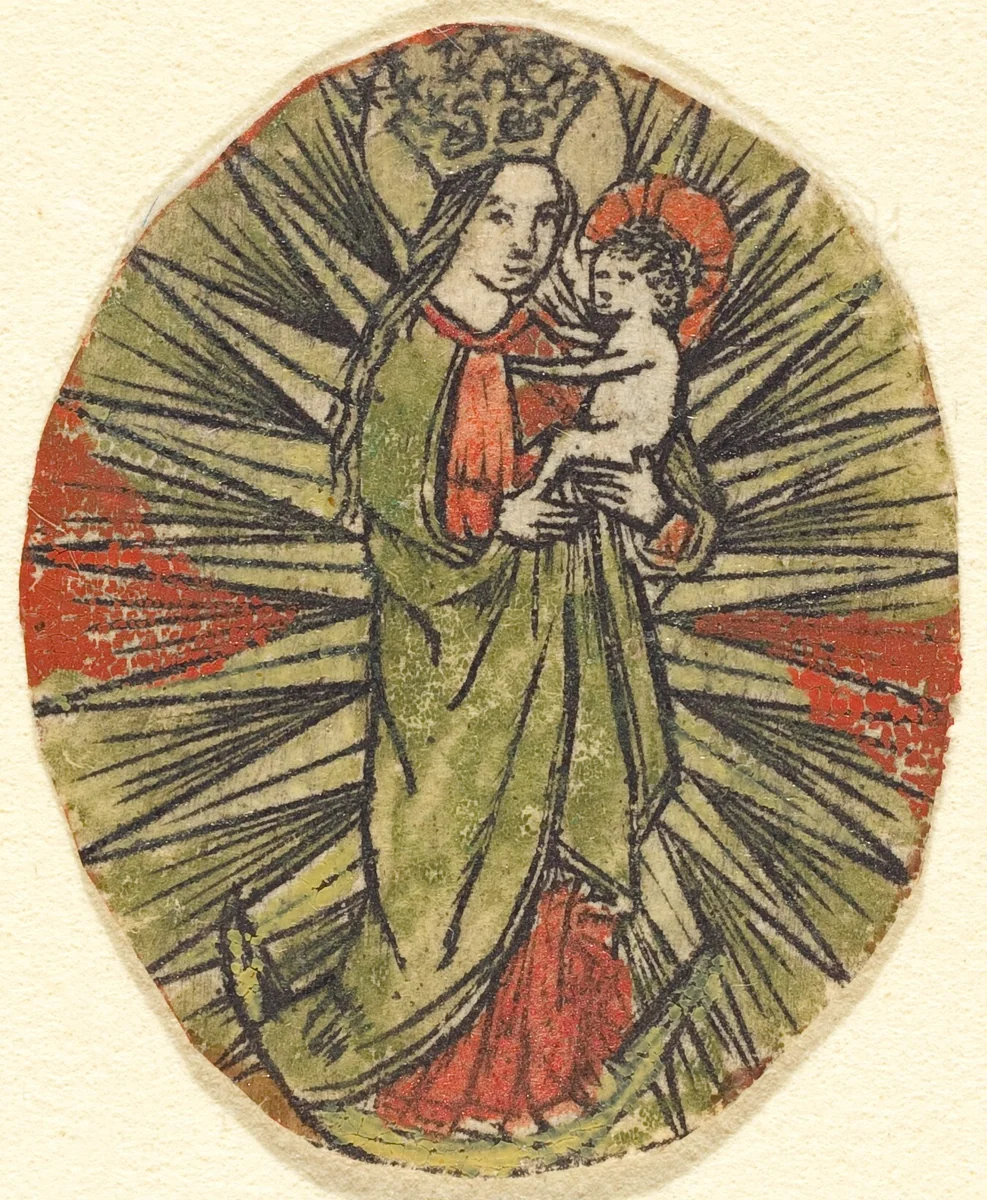 Madonna and Child by German 15th Century, print, 1450-1470
