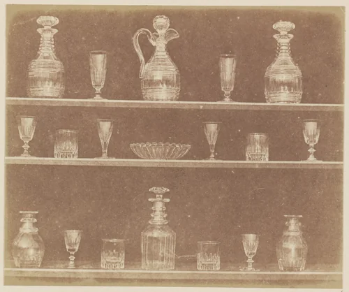 Articles of Glass by William Henry Fox Talbot, photograph, 1843-1844