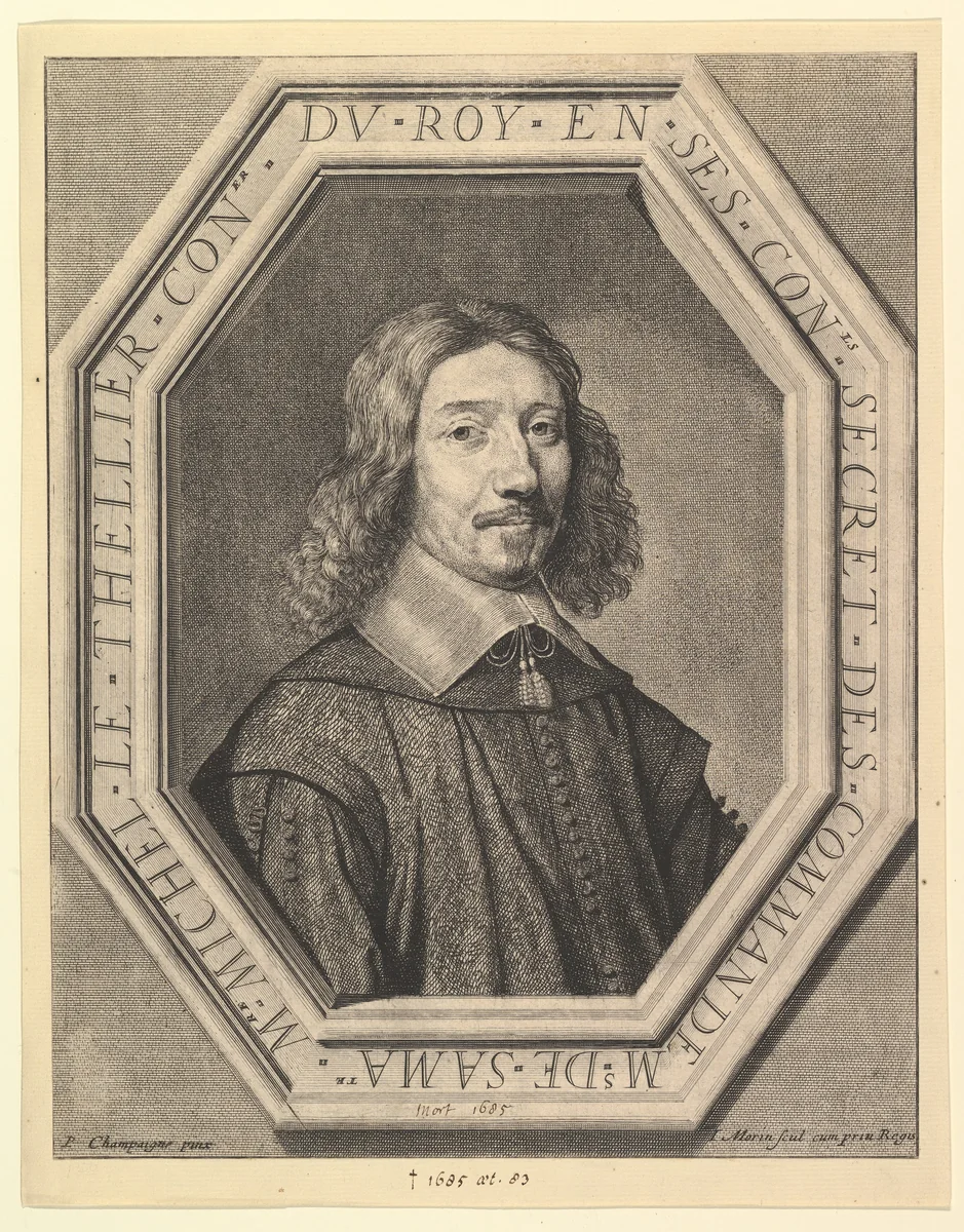 Michel Le Tellier, conseiller du roi by Jean Morin, print, 1620-1650