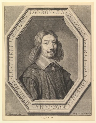 Michel Le Tellier, conseiller du roi by Jean Morin, print, 1620-1650
