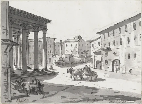 The Pantheon by Jacques-Louis David, drawing, 1775-1780