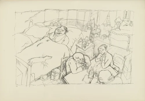 Interieur (plate, folio 48) from Ecce Homo by George Grosz, illustrated book, 1922