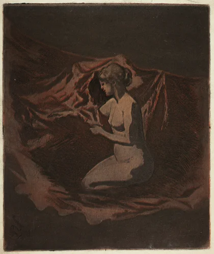 Embers Glow by Theodore Roussel, print, 1890-1897
