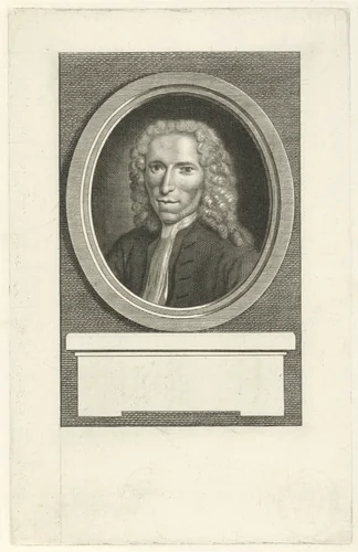 Portret van Sybrand Feitama by Pieter Willem van Megen, print, 1760-1785