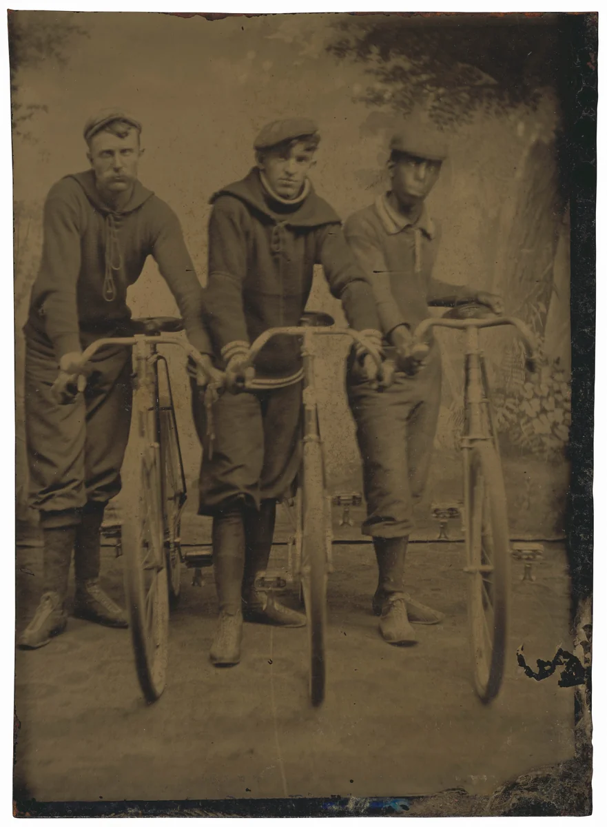 Marshall Walters "Major" Taylor and Bicycle Racers by American 19th Century, photograph, 1894-1904