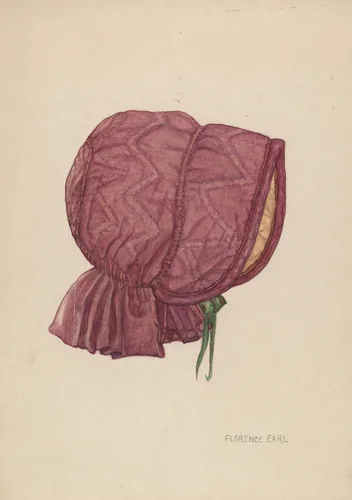 Baby's Hood by Florence Earl, index of american design, 1937