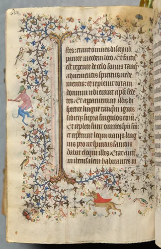 Hours of Charles the Noble, King of Navarre (1361-1425): fol. 308v, Text by Master of the Brussels Initials and Associates, book, 1400-1410