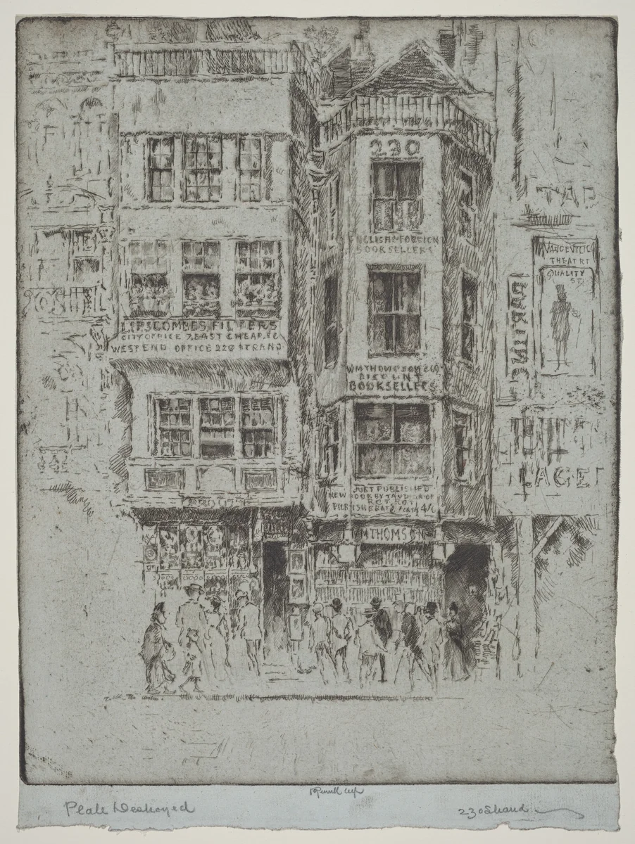 No. 230 Strand by Joseph Pennell, print, 1903