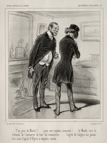 Baliverneries Parisiennes by Paul Gavarni, print, 1824-1866