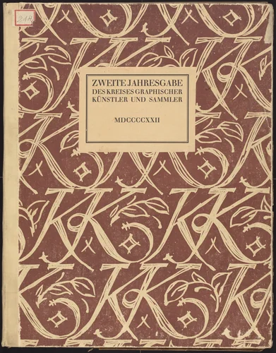 Die zweite Jahresgabe des Kreises graphischer Kunstler und Sammler by Various artists, portfolio, 1922