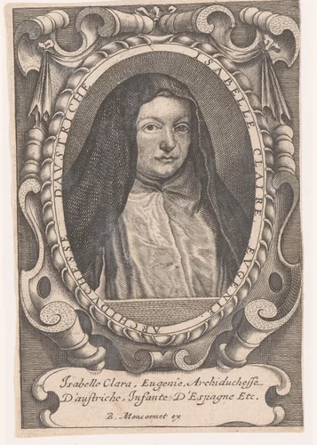 Portret van Isabella Clara Eugenia by anonymous, print, 1621-1668