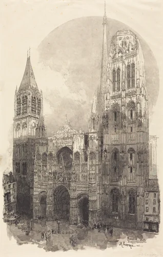 Rouen Cathedral (La Cathedral de Rouen) by Auguste Lepère, print, 1888