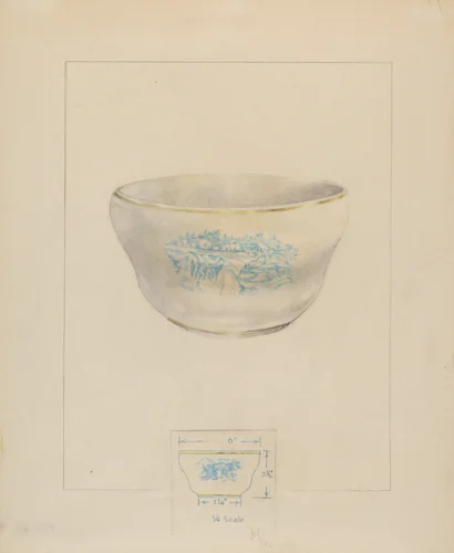 Bowl by Joseph Sudek, index of american design, 1935-1942