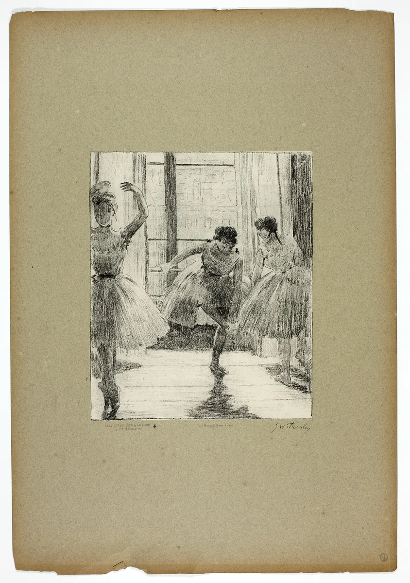Before the Ballet Class by Georges-William Thornley, print, 1889-1890