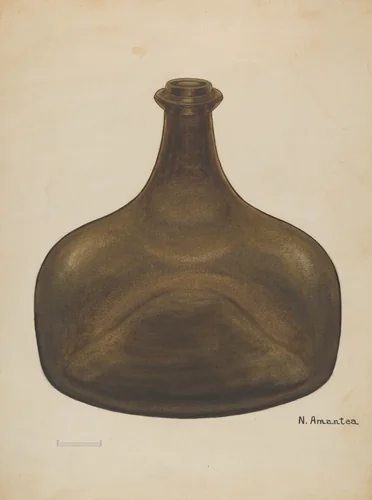 Liquor Bottle by Nicholas Amantea, index of american design, 1936