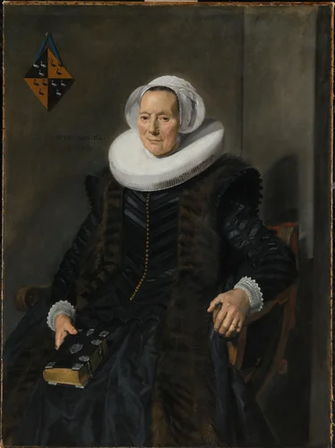 Portrait of Maritge Claesdr Vooght by Frans Hals, painting, 1639