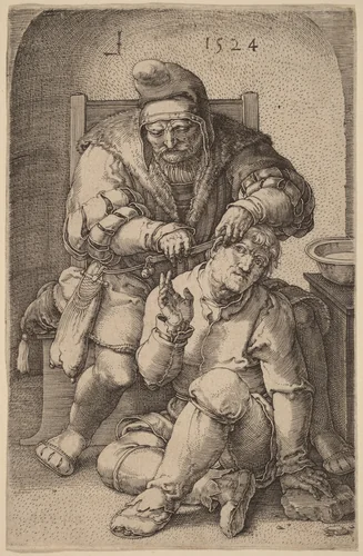 The Surgeon by Lucas van Leyden, print, 1524