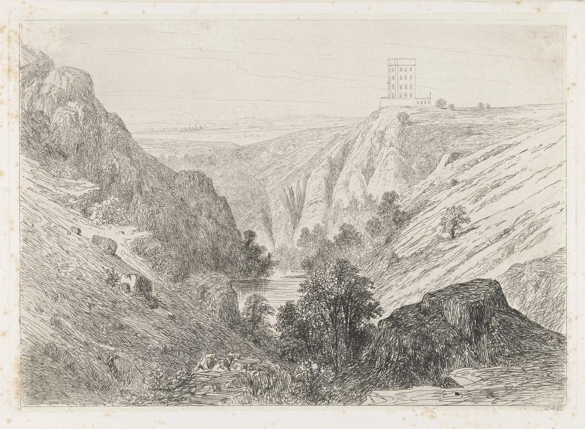 Kasteel d'Ardennes by Martinus Antonius Kuytenbrouwer jr., print, 1854