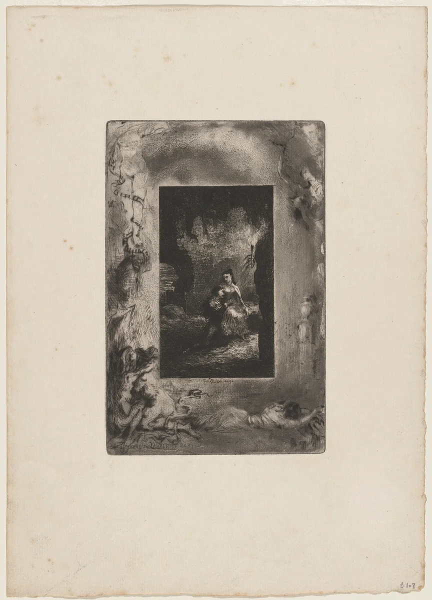 Le Tombeau du Diable by Félix-Hilaire Buhot, print, 1847-1898