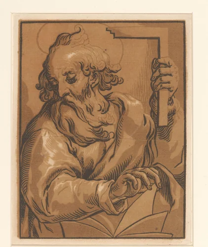 Apostel Thomas by Ludwig Büsinck, print, 1600-1669