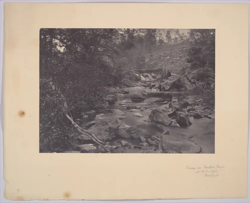Scene near Arlington Mills by Andrew Joseph Russell, photograph, 1863