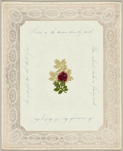 Sweet is the Dream Divinely Sweet (valentine) by Unknown Artist, other, 1835-1845