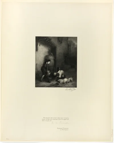 Digging for Rats, from Old English Masters by Timothy Cole, print, 1901