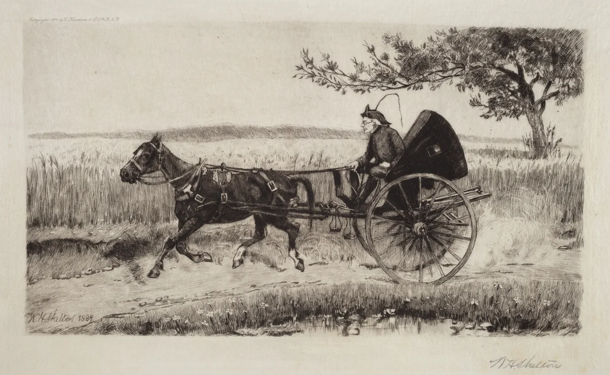 The One Hoss Shay by William Henry Shelton, print, 1884