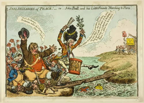 Preliminaries of Peace by James Gillray, print, 1801