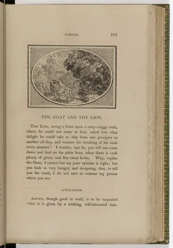 Headpiece (page 101) from The Fables of Aesop by Thomas Bewick, illustrated book, 1818
