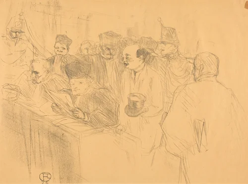 Soudais Deposition (Déposition Soudais) by Henri de Toulouse-Lautrec, print, 1896
