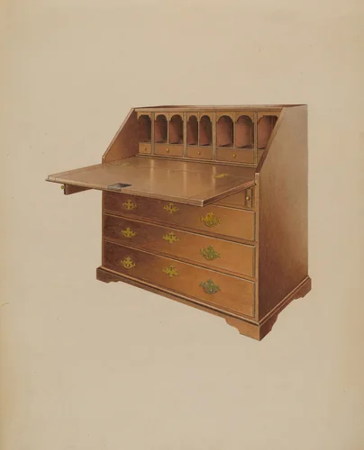 Desk by Albert Ryder, index of american design, 1937