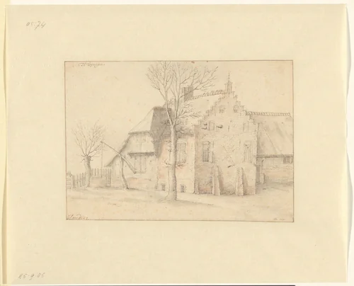 Boerenhoeve te Wijnegem by Hendrick Hondius, drawing, 1640