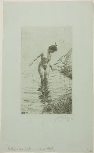 Cercles d'eau II by Anders Zorn, print, 1907