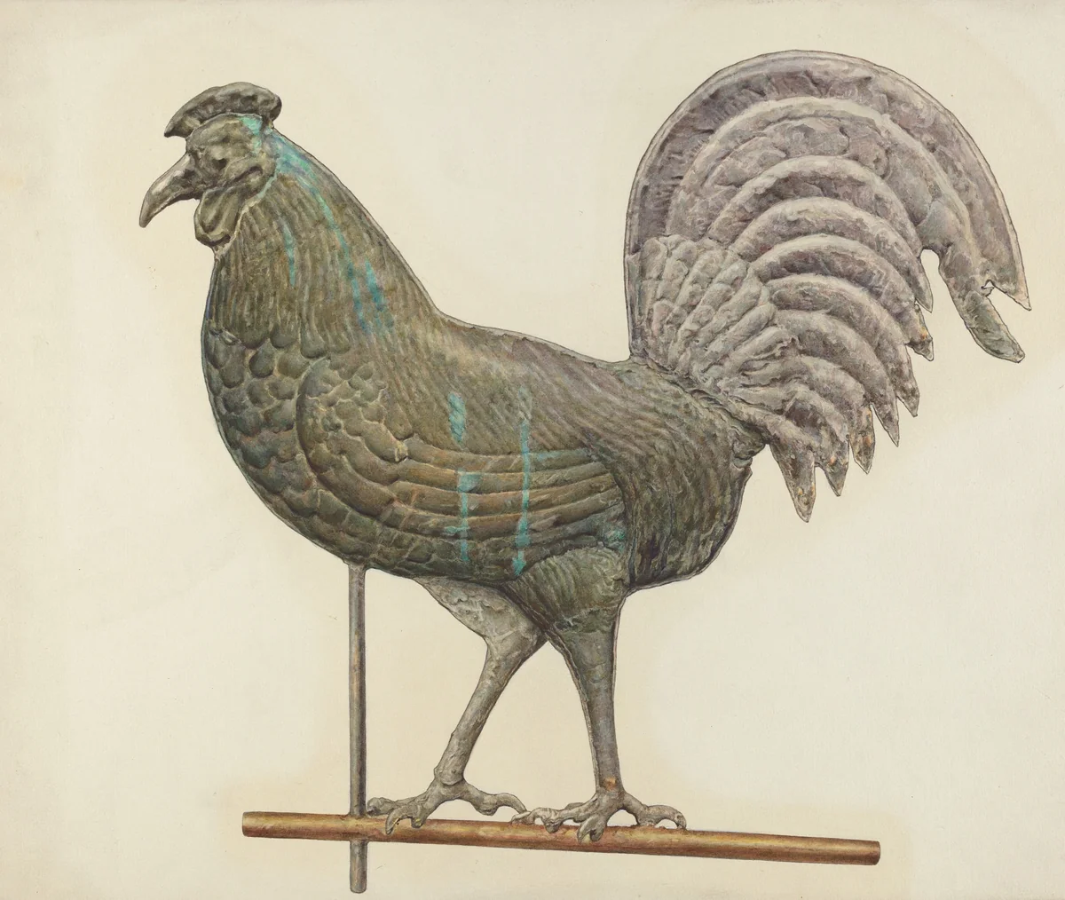 Metal Weather Vane by American 20th Century, index of american design, 1935-1942