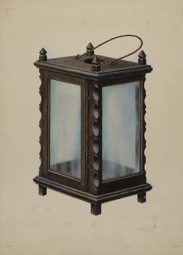 Candle Lantern by Samuel W. Ford, index of american design, 1939