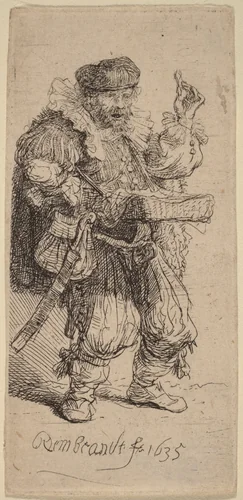 The Quacksalver by Rembrandt van Rijn, print, 1635