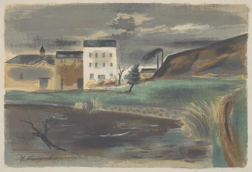 The Little Pond by Yasuo Kuniyoshi, print, 1942