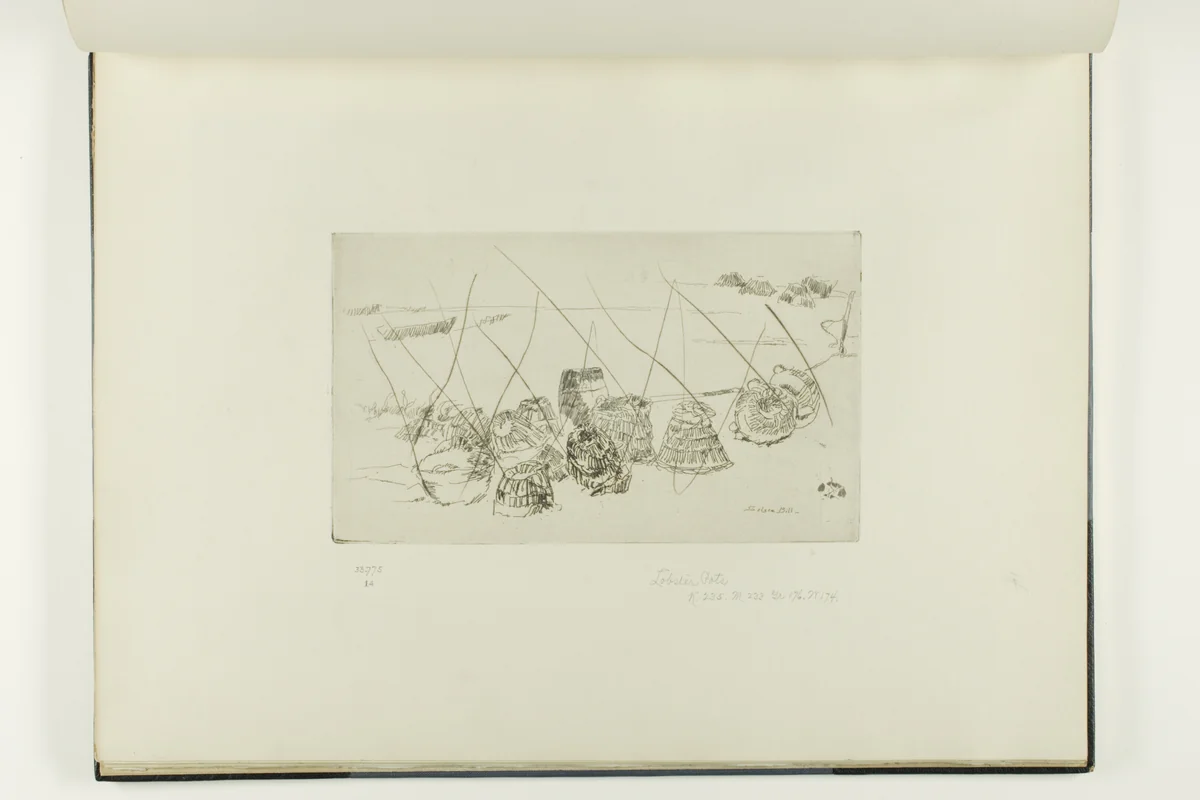 Lobster Pots - Selsea Bill by James McNeill Whistler, print, 1880-1881