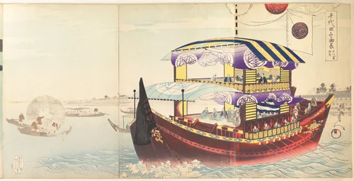 Chiyoda Castle (Album of Men) by Yōshū Chikanobu (楊洲周延), print, 1897