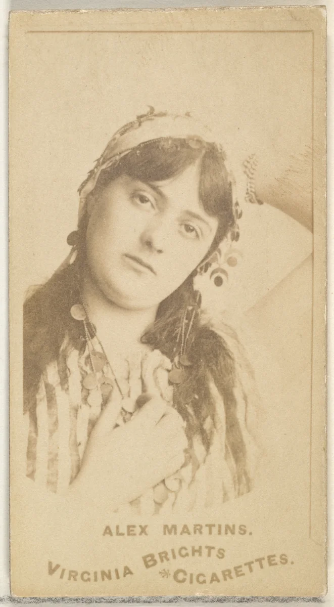 Alex Martins, from the Actors and Actresses series (N45, Type 1) for Virginia Brights Cigarettes by Allen & Ginter, photograph, 1885-1891