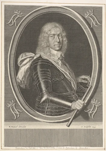 Louis de Bourbon-Vendôme, duc de Mercoeur by Robert Nanteuil, print, 1649