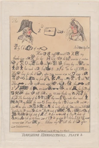 Yorkshire Hieroglyphics, Plate 2 by Thomas Rowlandson, print, 1809
