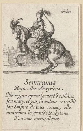 Semiramis by Stefano della Bella, print, 1620-1664
